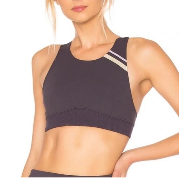 Free People FP Movement Freestyle Retro Sports Bra Purple Twilight Size Small - Picture 1 of 8